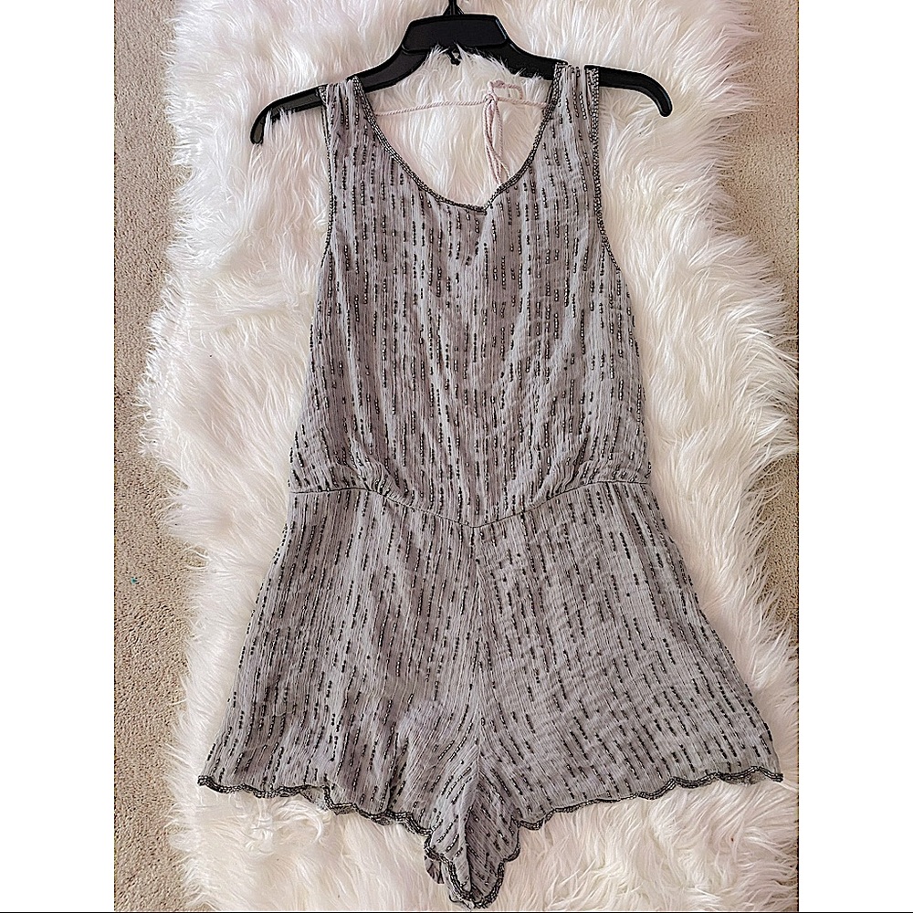 Free people embellished beaded romper - Picture 2 of 6